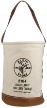 Klein Tools KLE5104 - Canvas Bucket with Leather Bottom, 12-Inch